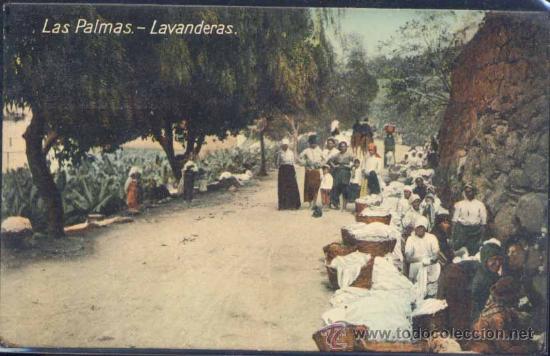Postales: LAS PALMAS (CANARIAS).- LAVANDERAS - Foto 1