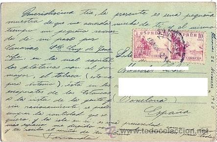 Postales: 0753 - TENERIFE -  EL TEIDE - CIRCULADA - Foto 2