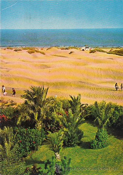 Postales: Gran Canaria, dunas de Maspalomas - Foto 1