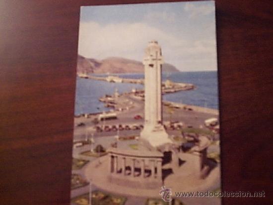 Postales: POSTAL DE SANTA CRUZ DE TENERIFE:MONUMENTO A LOS CAIDOS Y MUELLE SUR   CIRCULADA 1958