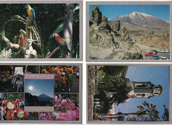 Postales: LOTE DE 4 MODERNAS.VARIADOS DE TENERIFE