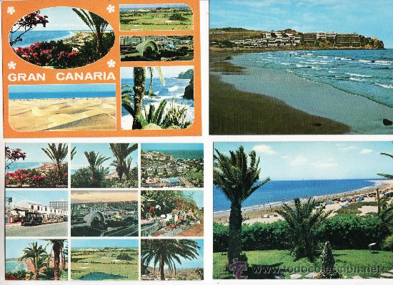 Postales: LOTE DE 4 MODERNAS VARIADAS DE GRAN CANARIA