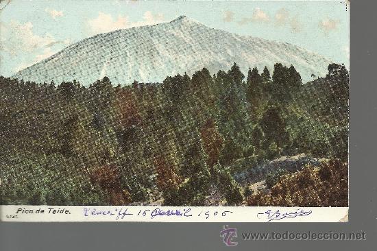 Postales: CANARIAS TENERIFE EL TEIDE ESCRITA - Foto 1