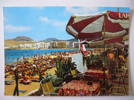 Postales: GRAN CANARIA. GLOBAL TRADERS. ESCRITA Y CIRCULADA - Foto 1