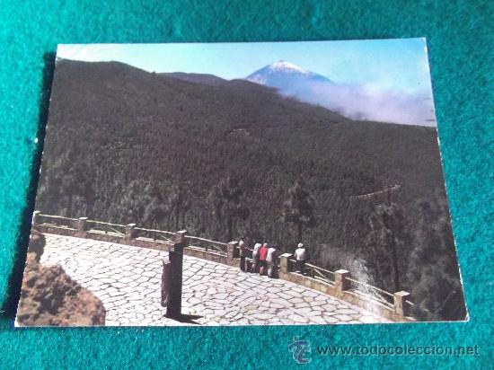 Postales: TENERIFE-E9-EL TEIDE-CIRCULADA-MIRADOR DE ORTU&Ntilde;O,EN EL MONTE DE LA ESPERANZA