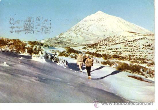 Postales: N&ordm; 10149 LA MONTA&Ntilde;A BLANCA Y EL TEIDE DESDE LOS LLANOS DE MAJA TENERIFE