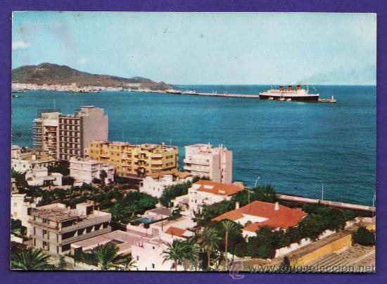 Postales: las palmas de gran canaria - muelles puerto de la luz - n&ordm; 257 - ed valman - escrita - a&ntilde;o 1964