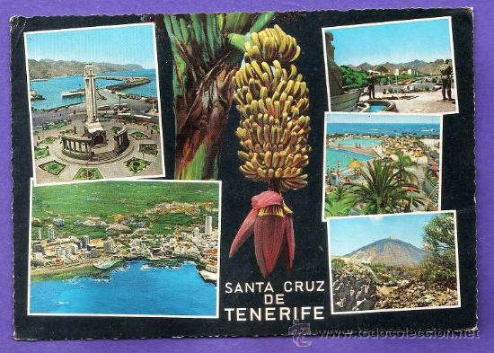 Postales: santa cruz de tenerife - vistas y platanos - n&ordm; 1164 - ed kruger - escrita - a&ntilde;os 60
