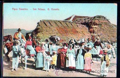 Postales: TARJETA POSTAL DE CANARIAS - TIPOS CANARIOS. - Foto 1