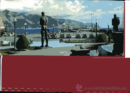 Postales: POSTAL color SANTA CRUZ DE TENERIFE, EL PUERTO desde el monumento a los Caidos 24x 10 cm