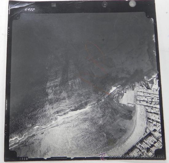Postales: ANTIGUA FOTOGRAFIA AEREA DE LANZAROTE, FOTO DE LA COMPA&Ntilde;IA ESPA&Ntilde;OLA DE TRABAJOS FOTOMETRICOS AEREOS