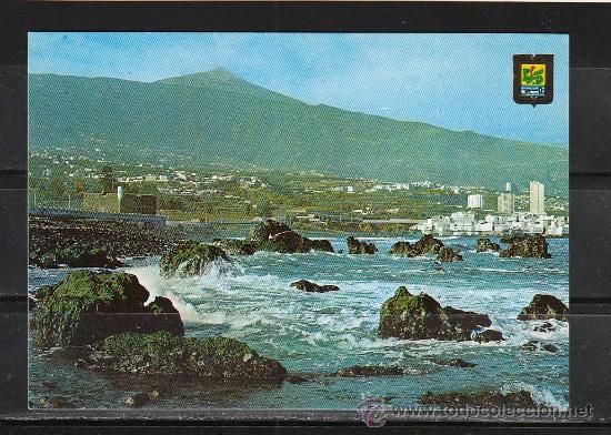 Postales: N&ordm; 85 PUERTO DE LA CRUZ. DETALLE DE LA COSTA Y TEIDE