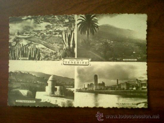 Postales: POSTAL TROQUELADA SANTA CRUZ DE TENERIFE-CIRCULADA 1954-FALTA EL SELLO