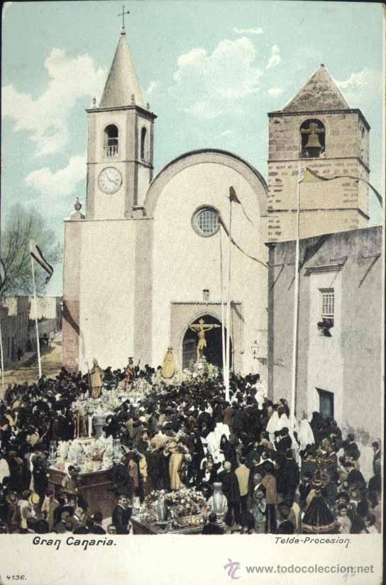 Postales: GRAN CANARIA.- TELDE.-PROCESI&Oacute;N - Foto 1