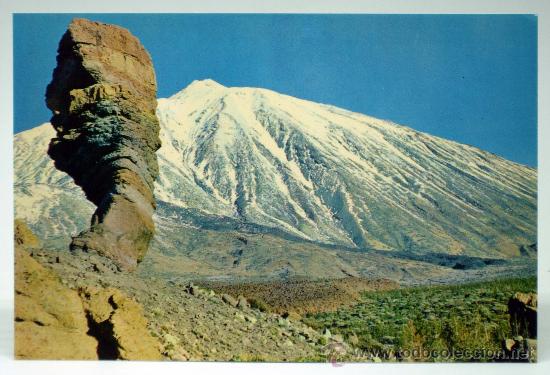 Postales: Postal Las Ca&ntilde;adas Volc&aacute;n El Teide Ediciones Ro Foto a&ntilde;os 60 sin circular