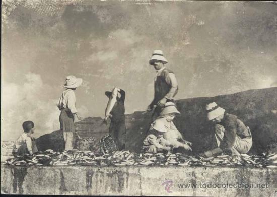 Cartes Postales: LA GRACIOSA (CANARIAS).- ESCENA DE PESCA SERIE I- N&ordm; 516