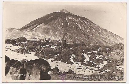 Postales: el Teide, postal formato antiguo - Foto 1