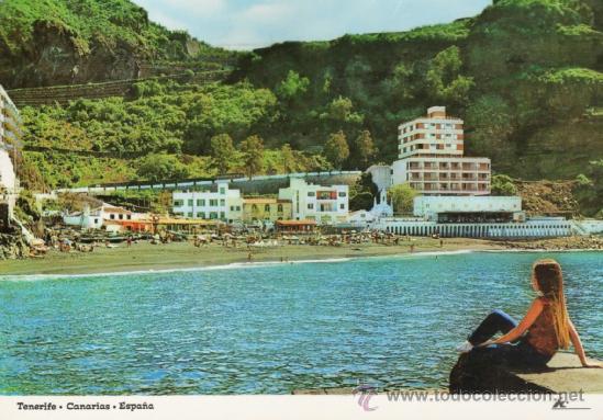 Postales: tenerife - icod de los vinos - playa san marcos - n&ordm; 24 - ed. iber cromo - circulada - a&ntilde;o 1968