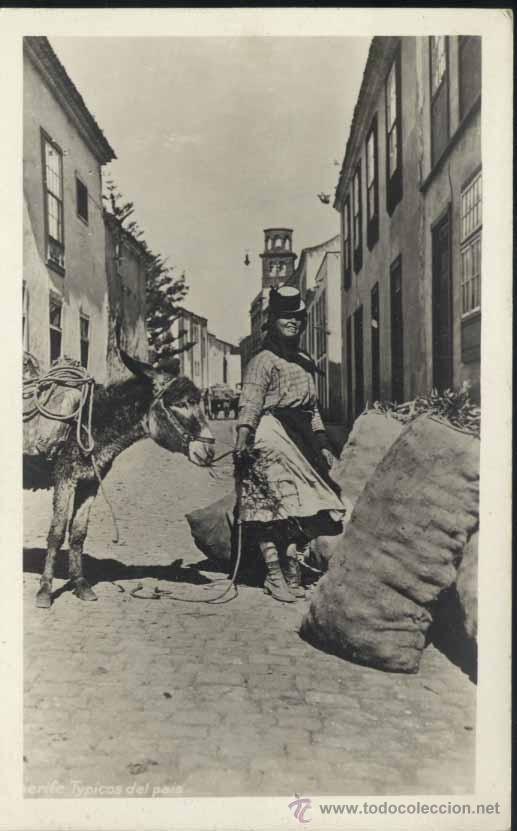Postales: CANARIAS.- POSTAL ETNICA - Foto 1