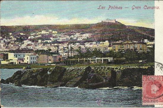 Postales: CANARIAS LAS PALMAS ESCRITA - Foto 1