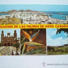 Postales: SOUVENIR DE * LAS PALMAS DE GRAN CANARIA * CIRCULADA 1980.. Lote 37396671