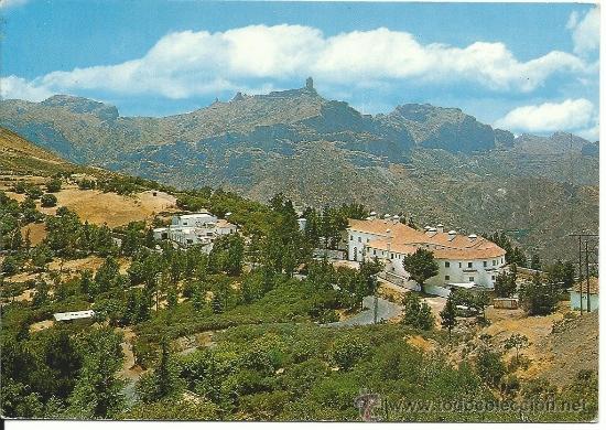 Postales: GRAN CANARIA.-PARADOR DE TEJEDA; AL FONDO ROQUE NUBLO.-EDICIONES BEASCOA N&ordm; 5103