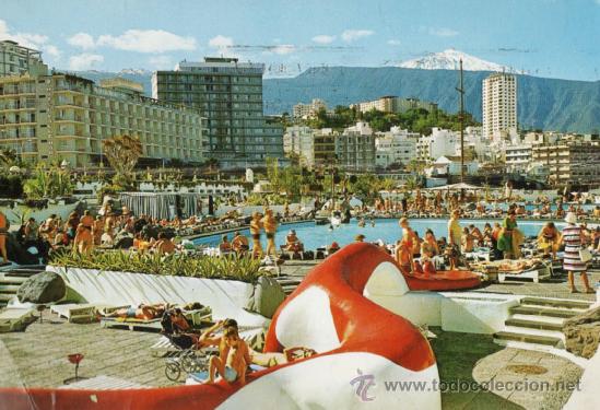 Postales: puerto de la cruz / tenerife - vista parcial del teide - n&ordm; 55 - ed anibarro - escrita -a&ntilde;o 1976 - x