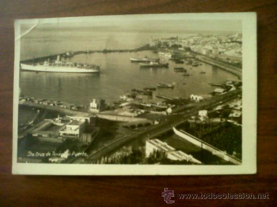 Postales: POSTAL STA. CRUZ DE TENERIFE-PUERTO-BAENA-CIRCULADA