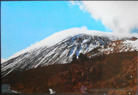 Postales: (2842)POSTAL SIN CIRCULAR,CUMBRES DEL TEIDE (ISLA DE TENERIFE). PICO DEL TEIDE PARCIALMENTE NEVADO.,