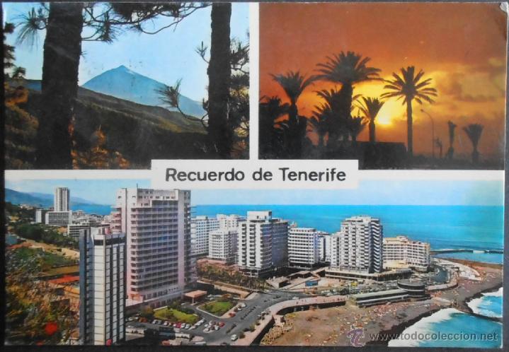 Postales: (9510)POSTAL ESCRITA,TEIDE Y PUERTO DE LA CRUZ,SANTA CRUZ DE TENERIFE,SANTA CRUZ DE TENERIFE,CANARIA