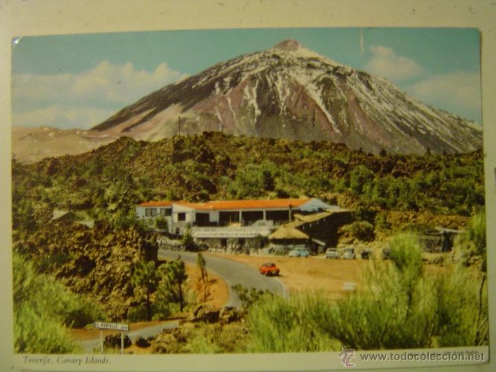 Postales: POSTAL DE TENERIFE.- EL TEIDE (3717M.)-DESDE EL MERENDERO EL PORTILLO, A LA ENTRADA DE LAS CA&Ntilde;ADAS.
