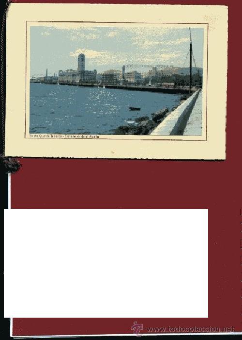 Postales: POSTAL FELICITACI&Oacute;N SANTA CRUZ TENERIFE entrada desde el muelle , DOBLE