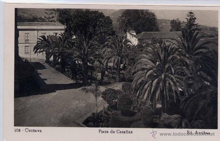 Postales: OROTAVA (TENERIFE).- PLAZA DE CASA&Ntilde;AS