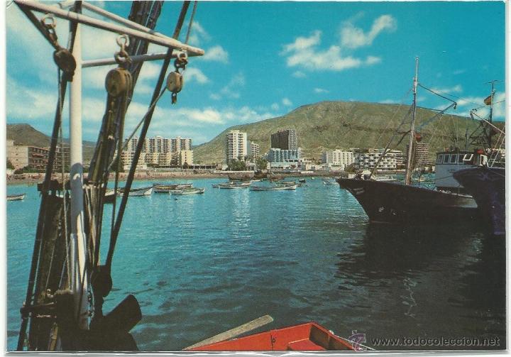 Postales: LOS CRISTIANOS.-VISTA PARCIAL DEL PUERTO