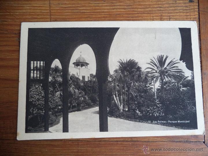 Postales: Postal de Las Palmas.Parque Municipal - Foto 1