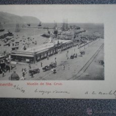 Postales: TENERIFE MUELLE DE SANTA CRUZ POSTAL AÑO 1903. Lote 43652316