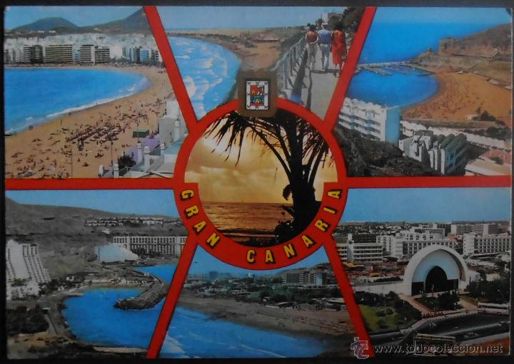 Postales: (16136)POSTAL SIN CIRCULAR,GRAN CANARIA; VARIAS VISTAS,GRAN CANARIA (ISLA),CANARIAS,CANARIAS,CONSERV
