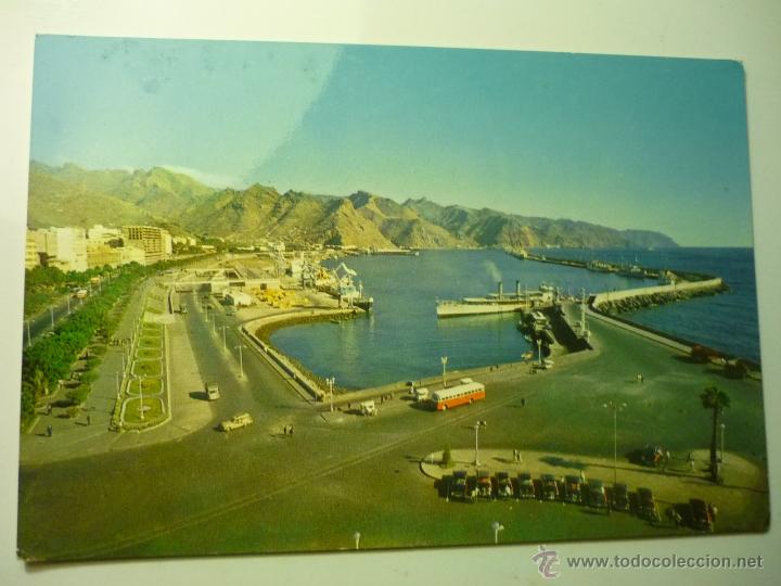 Postales: POSTAL STA.CRUZ TENERIFE.- AV.ANAGA Y MUELLE--ESCRITA