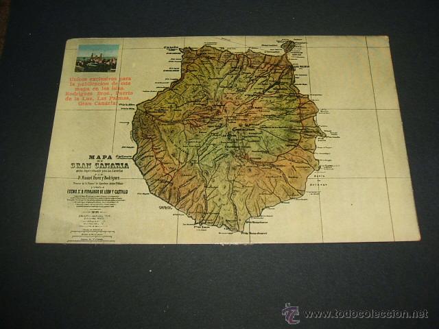 Postales: GRAN CANARIA PLANO DE LA ISLA - Foto 1