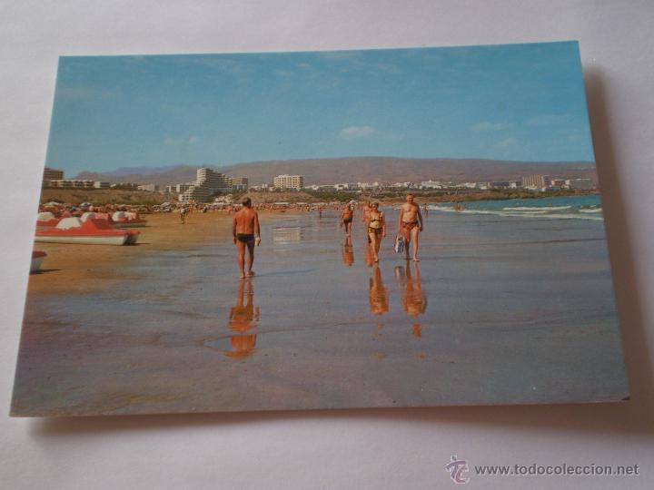 Postales: ANTIGUA POSTAL PLAYA DEL INGLES.GRAN CANARIA.BRITO.A&Ntilde;OS 60,70