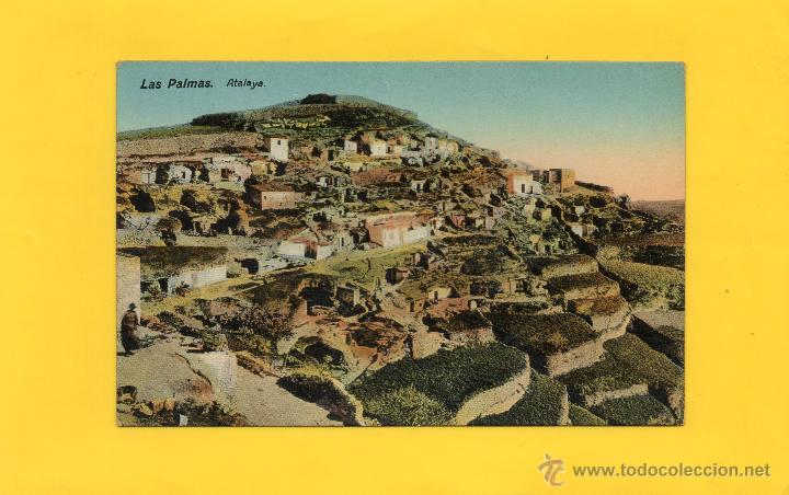 Postales: PRECIOSA POSTAL  LAS PALMAS ATALAYA - Foto 1