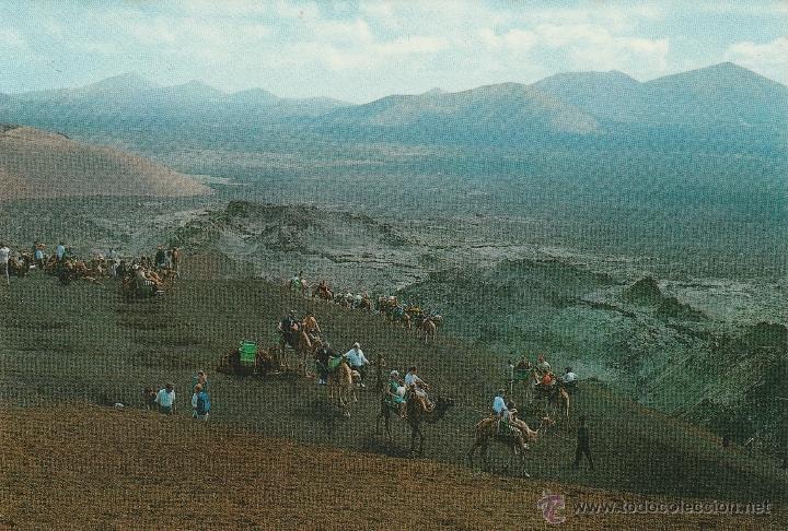 Postales: N&ordm; 14438 POSTAL MONTA&Ntilde;A DE FUEGO LANZAROTE