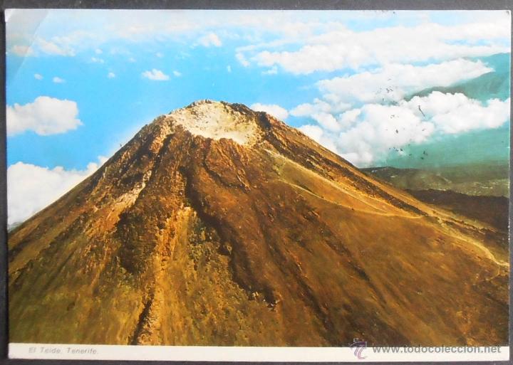 Postales: (23068)POSTAL ESCRITA,TENERIFE; VISTA A&Eacute;REA DEL CR&Aacute;TER DEL TEIDE (3716 METROS),TENERIFE,CANARIAS,CAN