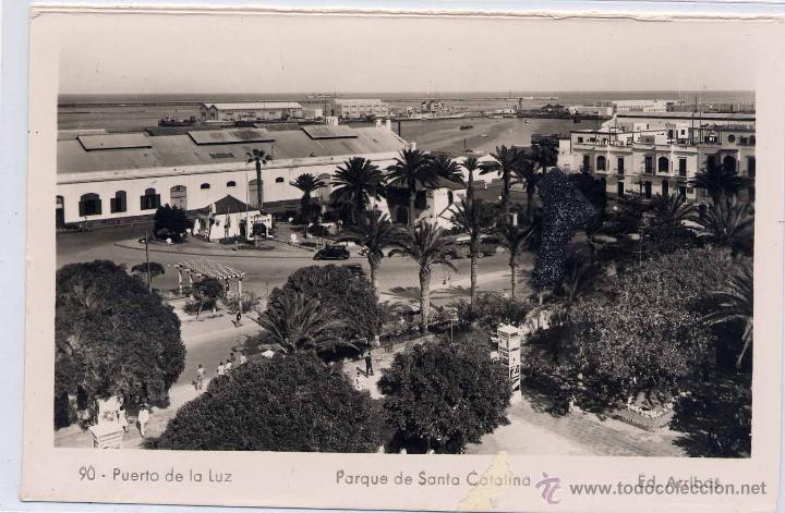 Postales: PUERTO DE LA LUZ (GRAN CANARIA).- PARQUE DE SANTA CATALINA