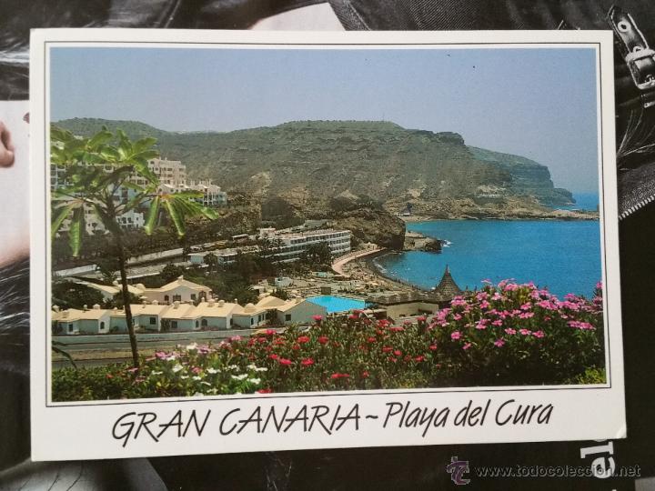Postales: POSTAL PLAYA DEL CURA , GRAN CANARIA , CON SELLO EN REVERSO DE 1993