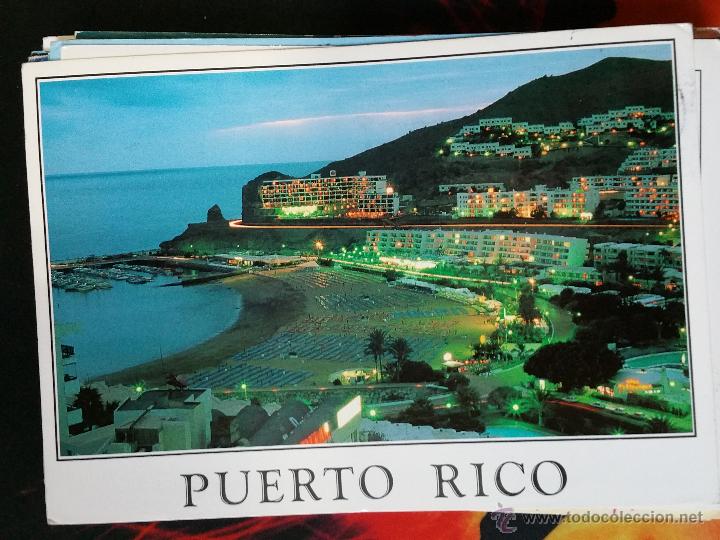 Postales: POSTAL PUERTO RICO , GRAN CANARIA , CON SELLO EN EL REVERSO DE 1993