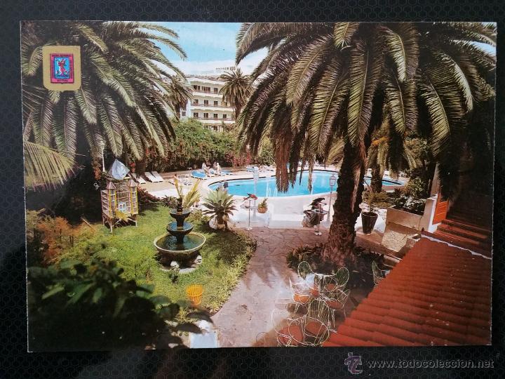 Postales: POSTAL HOTEL SAN BORONDON , PUERTO DE LA CRUZ , CON SELLOS EN REVERSO DE 1986