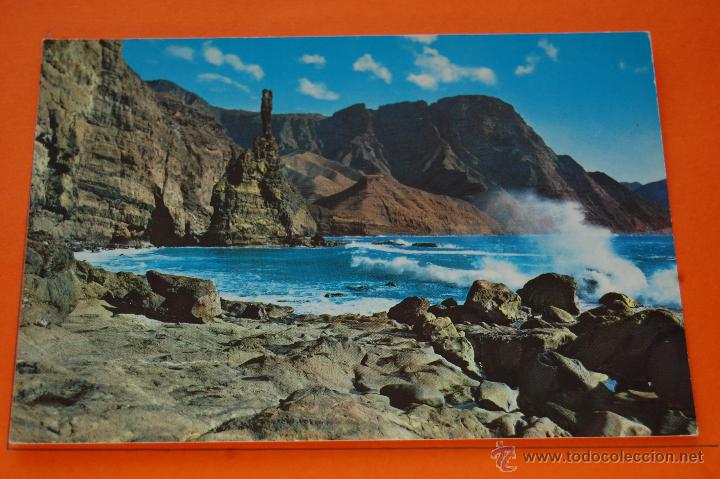 Postales: POSTAL - GRAN CANARIA - AGAETE PUERTO DE LAS NIEVES DEDO DE DIOS  - GLOBAL TRADERS - NO CIRCULADA