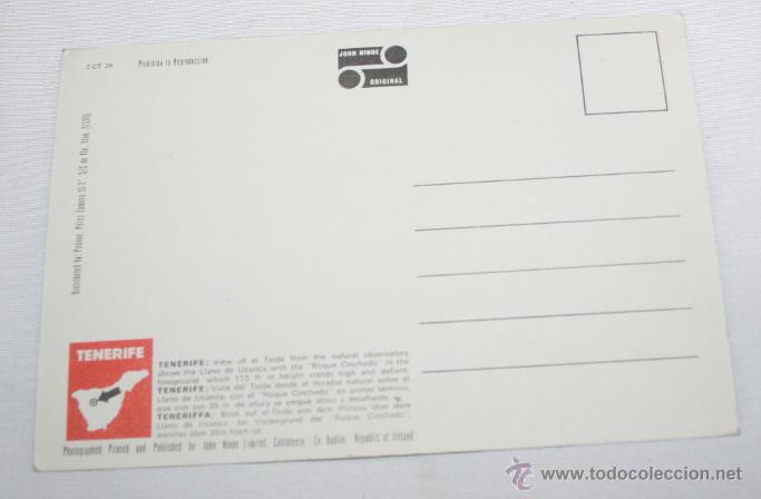 Postales: POSTAL VINTAGE DE TENERIFE, EL TEIDE, SIN CIRCULAR - Foto 2