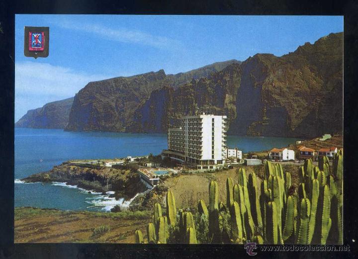 Postales: Puerto Santiago *Acantilado y Hotel Los Gigantes* Ed. Fisa n&ordm; 54. Nueva.